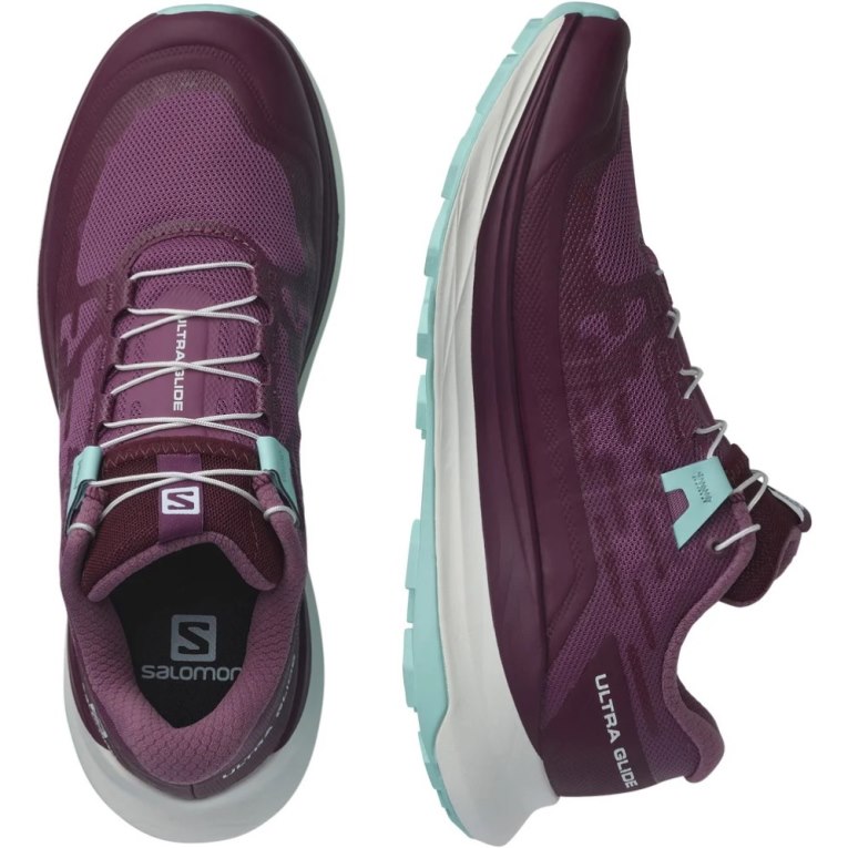 Burgundy Salomon Ultra Glide Women's Trail Running Shoes | PH 93145A